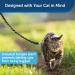 PetSafe Come with Me Kitty Harness & Bungee Leash - Adjustable Cat Harness for Large Cats | Black/Silver & Black/Beige - International Shipping Available - Buy Online on SooperMarket.com