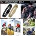 WERFORU Nylon Military Tactical Belt for Men - Adjustable Outdoor Web Belt for Pant Size Below 45Inch - Black+Khaki - Buy Online on SooperMarket.com