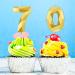 70th Birthday 3D Diamond Shape Number 70 Candles - Gold Happy Birthday Cake Topper for Wedding Decoration & Theme Parties - Buy Online on SooperMarket.com