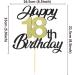 Shop Sumerk 18th Birthday Cake Attachments | Gold & Black Party Decorations | Perfect for Birthday Celebrations - Buy Online on SooperMarket.com