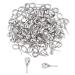 PH PandaHall 100pcs Platinum Brass Cup Pearl Bail Peg Pendants Charm Pendant Connector Eye Pin Bail Peg Pendants Holder for Half Drilled Beads Jewelry Making 20mm Long