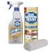 PURPUR Cloth & Bar Keepers Friend MORE Foam Spray (25.4) + Powder Cleanser (21 oz) Multipurpose Cleaner Stain & Rust Remover for Bathroom Kitchen & Outdoo Stainless Steel Aluminum Brass Tile