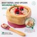 Eco Rascals Natural Bamboo Baby/Toddler Bowl & Spoon Set | Suction Base | BPA Free (Red) | Weaning Feeding Set - Buy Online on SooperMarket.com