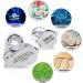 Wanapure Metal Jewelry Loop Magnifier with LED Light - 10x & 40x Pocket Illuminated Magnifying Glass for Gems, Rocks - Includes Drawstring Bag and Adjustable Lanyard - Buy Online on SooperMarket.com