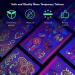 15 Sheets Glow in the Dark Temporary Neon Makeup UV Stickers for Women Kids - Stylish Body Face Skin Glowing Shimmer - Rave Party Supplies - Buy Online on SooperMarket.com