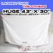 Leporem Extra Large Microfiber Hair Towel - Super Absorbent & Fast Drying - Dual Elastic Straps - Ideal for Thick Long & Curly Hair - White - Buy Online on SooperMarket.com