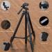 KINGJUE 60'' Camera Phone Tripod Stand for Canon Nikon DSLR | Universal Tablet Phone Holder, Remote, Bubble Level, Carry Bag | Max Load 6.6LB - Buy Online on SooperMarket.com
