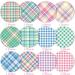 Whaline Pastel Plaid Pattern Paper 24 Sheet Pack - Double-Sided Craft Paper for Easter Decor, Scrapbook, Card Making - 30 x 30cm - Buy Online on SooperMarket.com