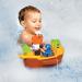 TOMY Toomies Pirate Bath Toy | Water Play Shower Baby Toy for Kids | Suitable for Toddlers & Children Boys & Girls from 18 Months - Buy Online on SooperMarket.com