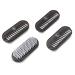 K-Pro Hand Nail Brush Set - 4 Piece Black Plastic Gel Nail Brushes for Perfect Manicures | International Shipping Available - Buy Online on SooperMarket.com
