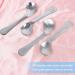 Futongda Stainless Steel Baby Spoons - 4-Piece Curved Training Set for Children | Dessert Coffee & Feeding Spoons in Silver - Buy Online on SooperMarket.com