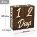 Solid Wood Baby Milestone Age Blocks - Gender Neutral Newborn Gifts & Keepsakes (3 Pcs, Brown) - Picture Props for Weekly, Monthly & Yearly Updates - Buy Online on SooperMarket.com