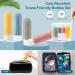 Peoyoye Travel Bottles Set - 89ml Silicone Containers for Toiletries Shampoo & Travel Essentials with Bag & Labels - Perfect for International Travel - Buy Online on SooperMarket.com