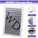 300PCS C Curl 20D 0.07mm Cluster Lashes Extension | 8-16mm Mixed Wide Stem Individual Eyelashes DIY Extensions at Home - Buy Online on SooperMarket.com