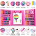 272 Piece Art Supplies Set for Teens - Deluxe Gift Box with Trifold Easel, Drawing Pad, Pastels, Watercolors, Crayons, Pencils - Perfect for Girls and Boys - Pink - Buy Online on SooperMarket.com