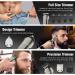 VIKICON Beard Trimmer Men IPX7 Waterproof Grooming Kit w/Case Nose Hair Trimmer Electric Razor Body Shavers Cordless Clippers Shaving Kit for Mustache Face Body Gifts for Men Dad Silver 13 Piece Set - Buy Online on SooperMarket.com