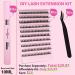 200Pcs DIY Eyelash Extension Kit D Curl Cluster Lashes with Waterproof Glue and Professional Tweezers - User Manual Included (40P-D-8-18MM) - Buy Online on SooperMarket.com