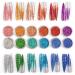 Warmfits Holographic Nail Glitter - 12 Colors Superfine Festival Powder for Nail & Body Art - Buy Online on SooperMarket.com