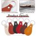 30 Pcs DIY Leather Key Fob Kit with Rivets & Rings for Engraving - Multi Colors - Buy Online on SooperMarket.com