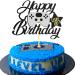 Sumerk 1PC Video Game Happy Birthday Cake Topper Level Up Cake Toppers Game On Level Up Winner Party Decoration for Boys Kids Baby Shower for Game controller Themed Party Favors (Silver) Sliver