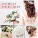 124 Pcs Rhinestone Flower Brooch Pins - Crystal Corsage & Boutonniere Diamond Pins in Silver for Crafting and Wedding Decor - Buy Online on SooperMarket.com