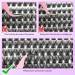 Rxuaw DIY Eyelash Extension Kit Lash Clusters 12 Rows Cluster Lashes with Glue and Tweezer for Lash Extension Beginners One - Buy Online on SooperMarket.com