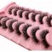 7 Pairs of 3D False Eyelashes Cat Eye Fluffy Volume Curly Cat-Eye Artificial Eyelashes Natural Look Reusable Handmade Faux Mink Makeup Eyelashes (7P-HR-Z03) - Buy Online on SooperMarket.com