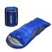 0 Degree Winter Sleeping Bags for Adults Camping (450GSM) - Temp Range (5F32F) Portable Waterproof Compression Sack- Camping Sleeping Bags for Big and Tall in Env Hoodie: Backpacking Hiking 4 Season ROYAL BLUE