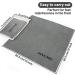 3PCS 12'' Lint-Free Silicon Gun Cleaning Cloths - Gray Silicon Rags for Polishing and Cleaning Guns - Buy Online on SooperMarket.com