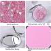JIABEIUS Compact Mirror Magnifier - Quicksand Pink | Portable Folding Mirror for Purses - Buy Online on SooperMarket.com