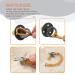 Sugee Braided Pacifier Clip Leash Set for Baby Boys and Girls - 4 Pack Grey Soothie Binky Holder - Buy Online on SooperMarket.com