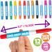 Blue Squid 12 Color Twistable Face Paint Marker Sticks Kit - Water Based Crayons for Kids & Adults | Halloween Belly Painting, Pregnancy Makeup | Body Paints Set - Buy Online on SooperMarket.com