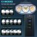 Victagen 8000 Lumen Bike Lights for Night Riding - 3 Cree LED Headlight with High/Low Beam, Rechargeable TypeC Bicycle Light + Free Tail light - VTG8 - Buy Online on SooperMarket.com