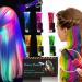 Temporary Hair Dye, Glow in the Dark Paint for Hair & Body, Super Hair Chalk for Girls, Kids Hair Dye for Party Supplies, Unique Hair Coloring Product Gifts for Kids Glow_Red_Blue_Sliver_Green_Yellow_Purple