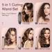 5 in 1 Curling Iron Set - Instant Heat Hair Curling Wand with Interchangeable Ceramic Wands & Accessories | Perfect for Girls & Women - Buy Online on SooperMarket.com
