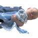 BUSHBABY 'A New Star is Born' Baby Comfort Blanket in Box | Blue Baby Gift Set for Boys | Plush Teddy Security Blanket for Newborns | Soft Toy for Babies - 10cm - Buy Online on SooperMarket.com