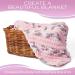Lomaire Chunky Yarn Blanket Crochet Kit - 3.3LB Chenille Yarn, 8mm Crochet Hook, Cotton Tote Bag - Knitting & Crochet Supplies in Pink Coffee Mushroom - Buy Online on SooperMarket.com