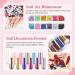 COSCELIA 10PC Multi-Color UV Nail Polish Set with 36W Nail Dryer & Poly Extension Gel Kit | Complete DIY Manicure Accessories for Home & Salon #0179 - Buy Online on SooperMarket.com