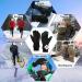 Alisxm Waterproof Touchscreen Winter Gloves for Men & Women - Ideal for Running Skiing Hiking & Cycling | Dark Black - Buy Online on SooperMarket.com