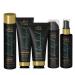 My Black is Beautiful Curly Hair Kit Shampoo Conditioner Hair Mask Detangling Spray and Deep Conditioning Cream Honey Coconut Oil and Turmeric Sulfate & Paraben Free