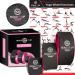 Scale It Up Yoga Wheel Set with Carrying Case, Back Wheel, Back Pain Relief, Muscle Relaxation Yoga Roller Wheel & Improves Balance, Flexibility, Strength & Massages, Stretches, Spine Roller