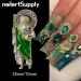 24pcs Religious Nail Charms Kit - San Judas Virgin Mary Cross 3D Nail Gems in Gold and Silver - Buddha Charms and Rhinestones for Nail Art - Buy Online on SooperMarket.com