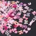 Bewudy 100 Pieces Nail Charms 3D Resin Butterfly Bear Nail Charms Rose Flower Peach Skirt Bow Deer Snake Rabbit Animal Shaped Rhinestones Pearls for DIY Nail Art Decoration Making Craft (Pink)