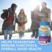 Emergen-C Immune+ 500mg Vitamin C Gummies Supplement Immune System Booster Elderberry 45 Gummies Elderberry 45 count (Pack of 1) - Buy Online on SooperMarket.com