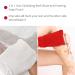 Exfoliating Loofah Glove Scrubber Mitten | Double Sided Bath Sponge Mitten & Soap Bag for Foaming | Red - Buy Online on SooperMarket.com