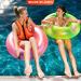 OMOUBOI Inflatable Snorkel Vest for Adults | Lightweight Buoyancy Aid for Swimming, Snorkeling, and Diving | Adjustable Leg Straps | Orange | 90-220 lbs - Buy Online on SooperMarket.com
