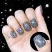 YTD Likomey Reflective Glitter Gel Nail Polish 15ml - Black Flash Diamond Disco DJ Shimmer UV Gel Varnish - Salon Quality Sparkly Soak Off Nail Polish - 0.5 Fl Oz (Pack of 1) - Buy Online on SooperMarket.com