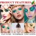 QIUFSSE 15-Color Green Eyeshadow Palette - Highly Pigmented Matte & Glitter Shades for Long-Lasting, Blendable Makeup - Perfect for Women, Christmas, Halloween - Buy Online on SooperMarket.com