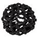 Dance pattern Ballet Duttnetz - Clara - with rubber band - black - for the perfect hold of the ballet Dutts - knot network - hair network for children black 1 piece (1 Pack)