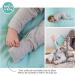 100% Cotton Two-Way Zipper Baby Sleepsuit Unisex Onesie Romper | Footless & Fold Over Cuffs | 3-6 Months | Grey, White, Mint Green - Buy Online on SooperMarket.com